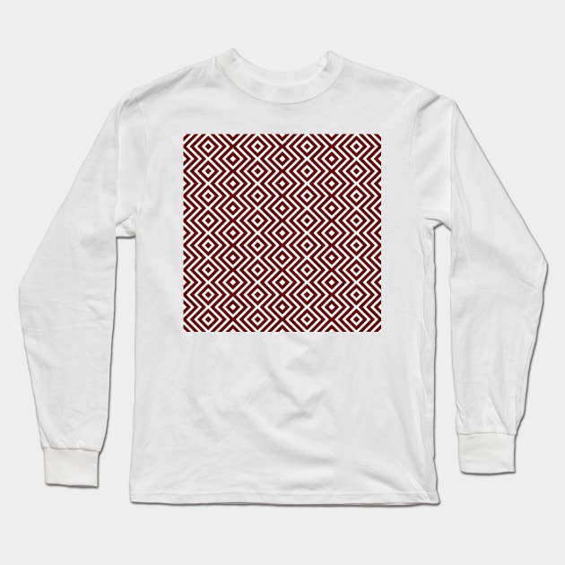 red patterns Long Sleeve T-Shirt by Lamink